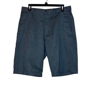 Volcom Hybrid Shorts Discontinued Gray Chino Casual Walk Flat Front Gray Size 33